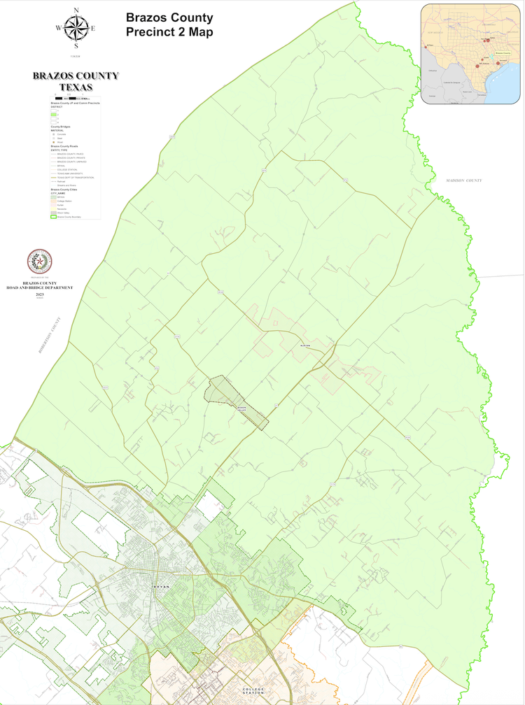 Brazos County Precinct 2 Map (opens official PDF)